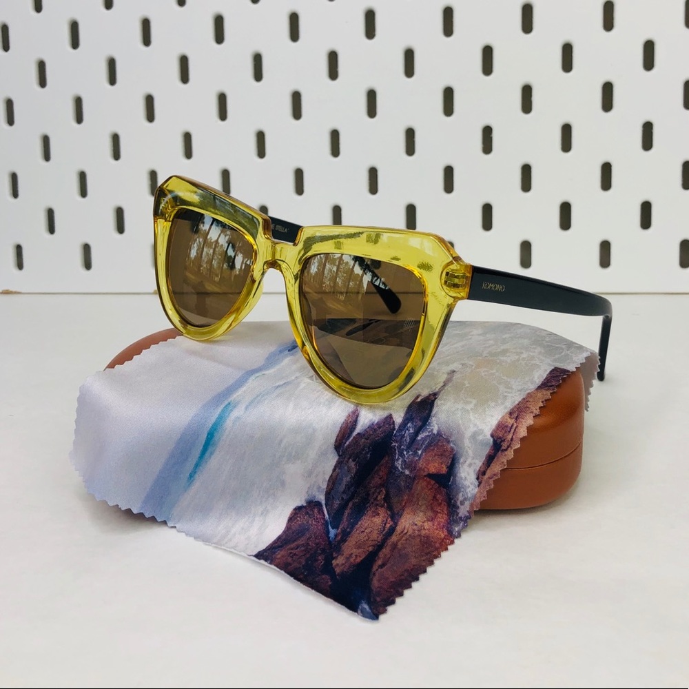 KOMONO sunglasses cat eye Stella Cider Black gold - Picture 4 of 10